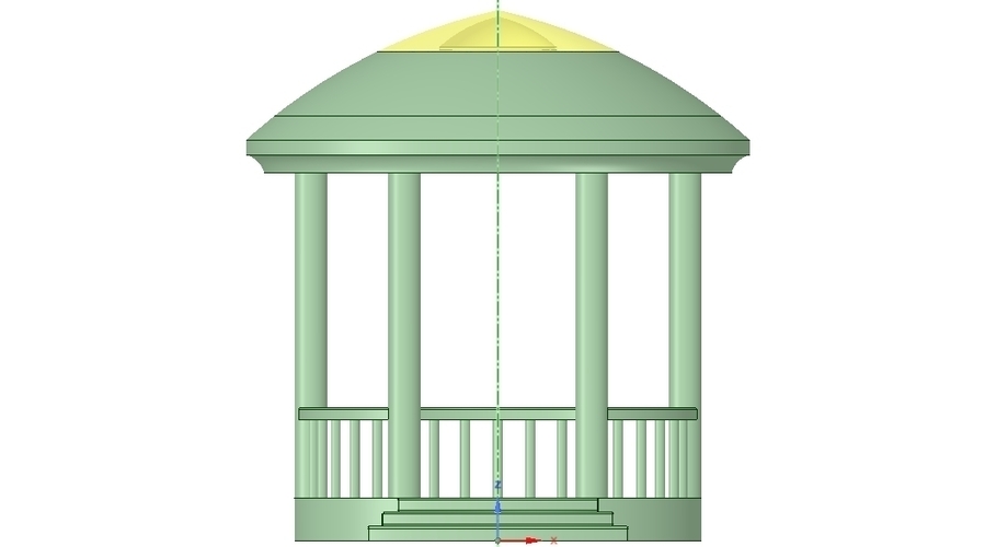 Rotunda arbor terrace for 3D printing and assembly 3D Print 251656
