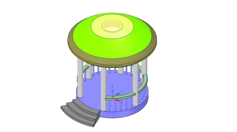 Rotunda arbor terrace for 3D printing and assembly 3D Print 251661