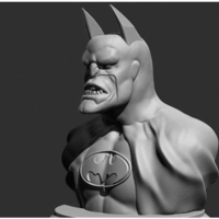 Small Batman Real Face 3D Printing 251770