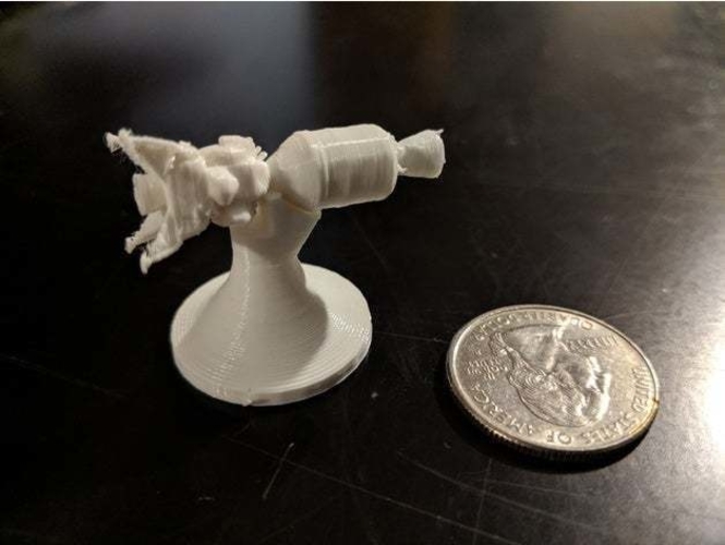 Micro Apollo Mission with Stand 3D Print 251793 Micro Apollo Mission with Stand 3D Print 251793