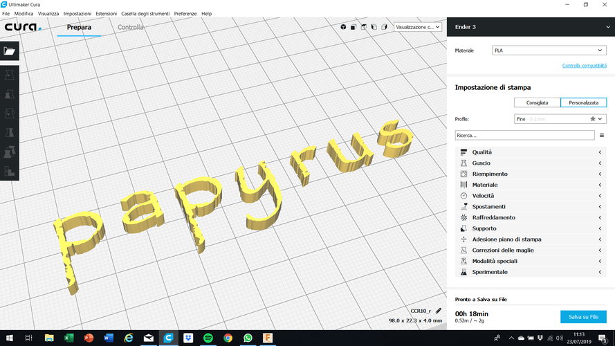 PAPYRUS font lowercase 3D letters STL file 3D Print 251833 PAPYRUS font lowercase 3D letters STL file 3D Print 251833