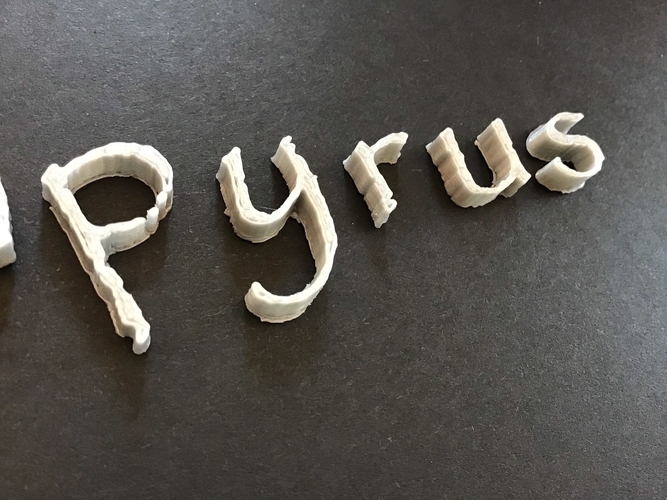 PAPYRUS font lowercase 3D letters STL file 3D Print 251835 PAPYRUS font lowercase 3D letters STL file 3D Print 251835
