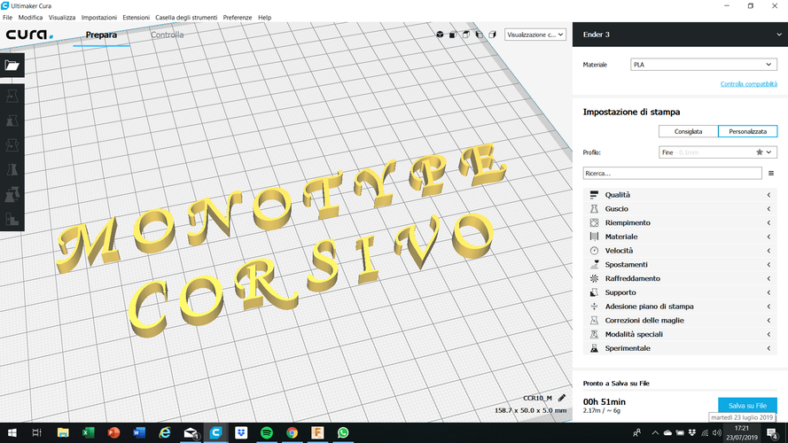 MONOTYPE CORSIVO font uppercase 3D letters STL file 3D Print 251955 MONOTYPE CORSIVO font uppercase 3D letters STL file 3D Print 251955