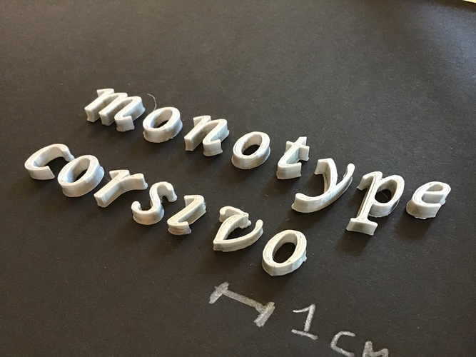 MONOTYPE CORSIVO font lowercase 3D letters STL file 3D Print 251970 MONOTYPE CORSIVO font lowercase 3D letters STL file 3D Print 251970