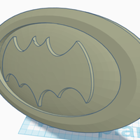 Small Batman Car badge 3D Printing 251995