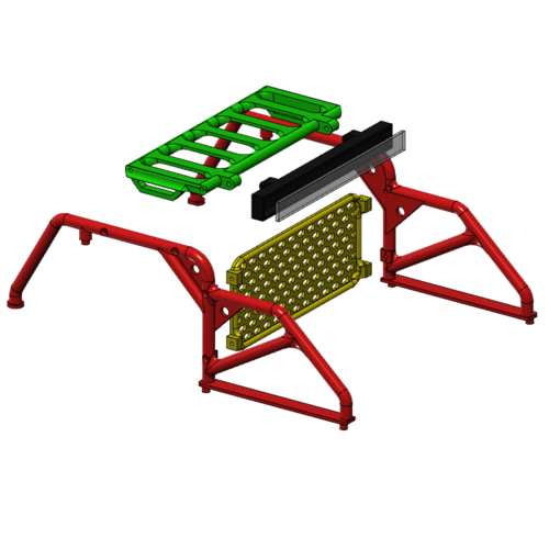 Rubicon hard body Roll Bar RC crawler 1/10 3D Print 252187 Rubicon hard body Roll Bar RC crawler 1/10 3D Print 252187