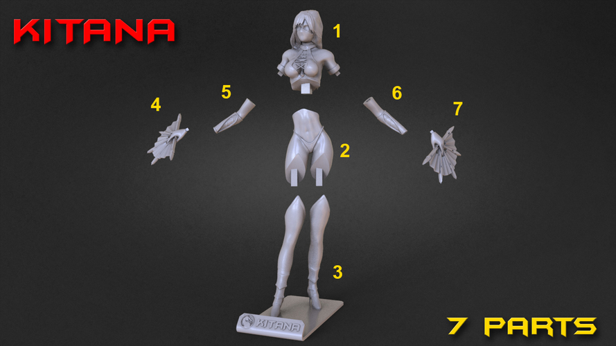 Kitana - Mortal Kombat 3D Print 252324 Kitana - Mortal Kombat 3D Print 252324