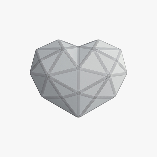 Black heart 3D Print 252500 Black heart 3D Print 252500