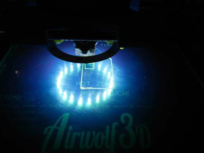 LED mod for AirWolf 3D printer **Budaschnozzle 3D Print 25256
