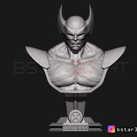 Small Wolverine Bust - X men - from Marvel 3D Printing 252621
