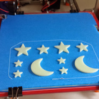 Small Stars and Moon 3D Printing 25286