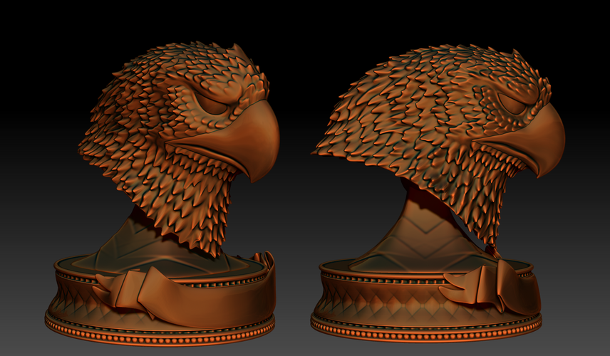 Eagle Head Trophy 3D Print 252967 Eagle Head Trophy 3D Print 252967