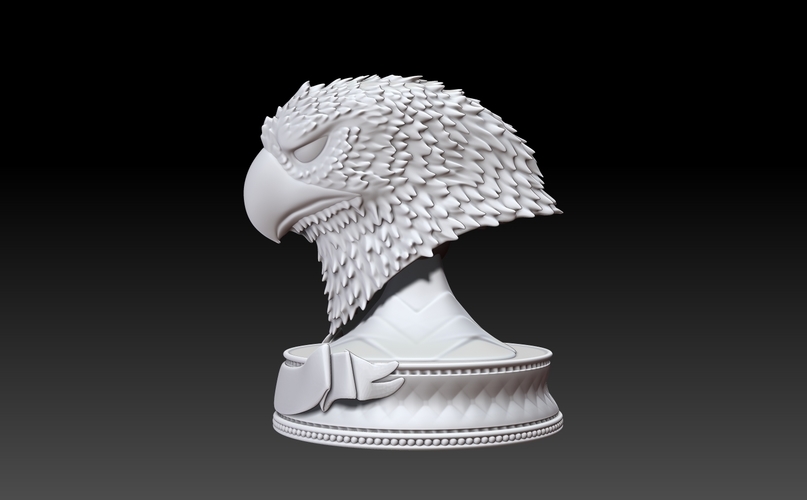 Eagle Head Trophy 3D Print 252968 Eagle Head Trophy 3D Print 252968