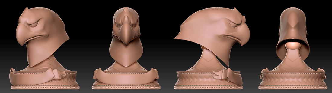 Eagle Head Trophy Original 3D Print 252997 Eagle Head Trophy Original 3D Print 252997