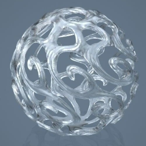 Curl Ornament 3D Print 253016 Curl Ornament 3D Print 253016