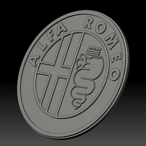 Alfa Romeo logo 3D Print 253129 Alfa Romeo logo 3D Print 253129