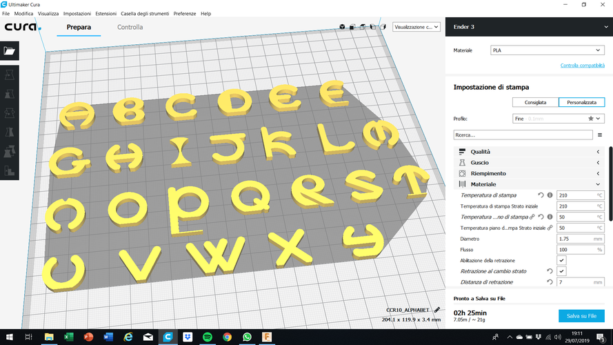 VERTICAL uppercase 3D letters STL file 3D Print 253159 VERTICAL uppercase 3D letters STL file 3D Print 253159