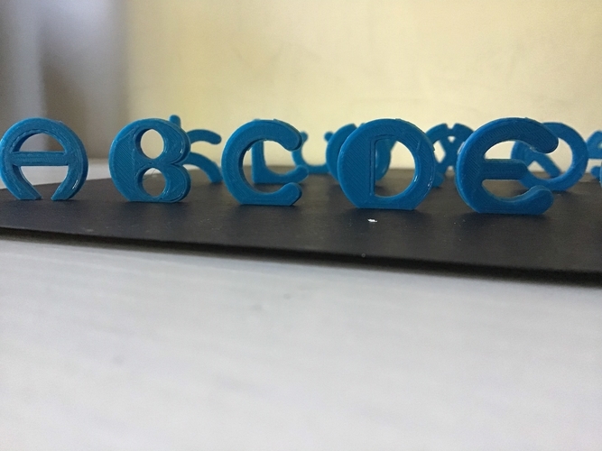 VERTICAL uppercase 3D letters STL file 3D Print 253165 VERTICAL uppercase 3D letters STL file 3D Print 253165