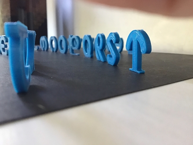 VERTICAL uppercase 3D letters STL file 3D Print 253166 VERTICAL uppercase 3D letters STL file 3D Print 253166