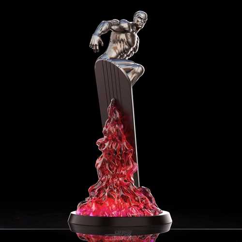 Silver Surfer in action - 3D print model 3D Print 253346 Silver Surfer in action - 3D print model 3D Print 253346