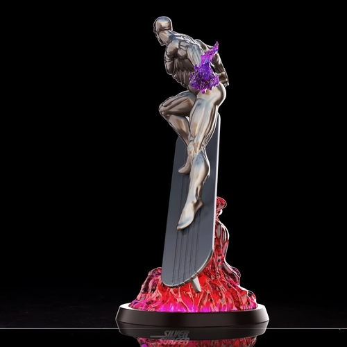 Silver Surfer in action - 3D print model 3D Print 253351 Silver Surfer in action - 3D print model 3D Print 253351