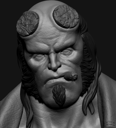 HellBoy - 3D Printable Model 3D Print 253354 HellBoy - 3D Printable Model 3D Print 253354