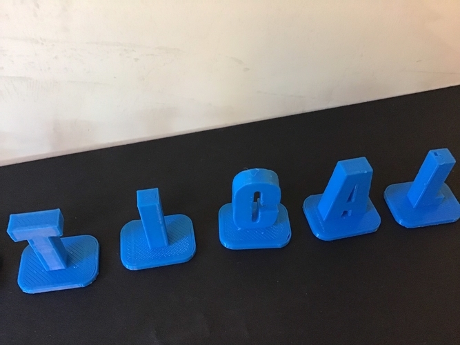 VERTICAL-1 uppercase 3D letters STL file 3D Print 253508 VERTICAL-1 uppercase 3D letters STL file 3D Print 253508