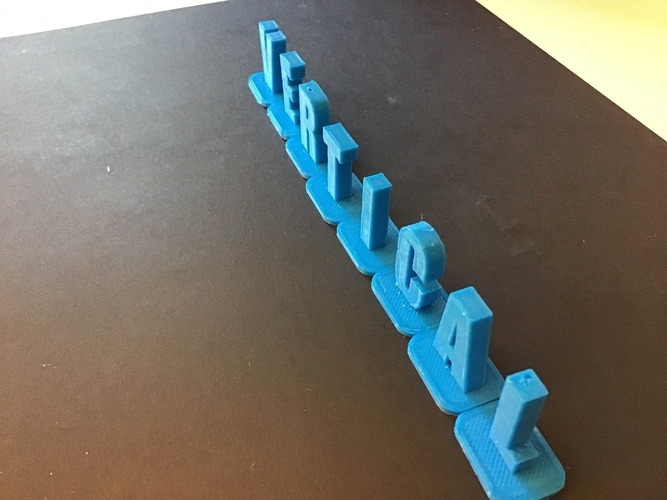 VERTICAL-1 uppercase 3D letters STL file 3D Print 253511 VERTICAL-1 uppercase 3D letters STL file 3D Print 253511