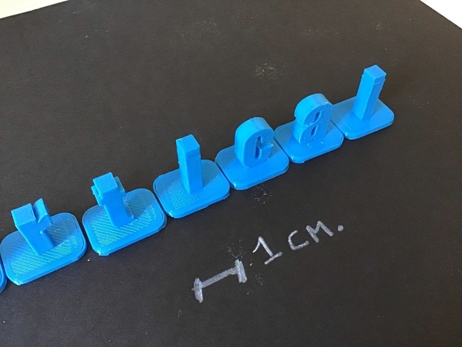 VERTICAL-1 lowercase 3D letters STL file 3D Print 253515 VERTICAL-1 lowercase 3D letters STL file 3D Print 253515