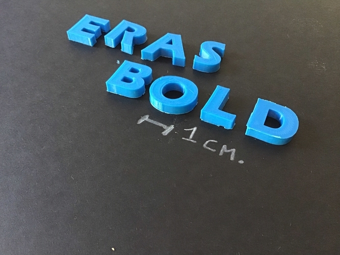 ERASBOLD font uppercase 3D letters STL file 3D Print 253522 ERASBOLD font uppercase 3D letters STL file 3D Print 253522