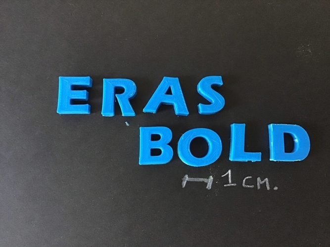 ERASBOLD font uppercase 3D letters STL file 3D Print 253523 ERASBOLD font uppercase 3D letters STL file 3D Print 253523