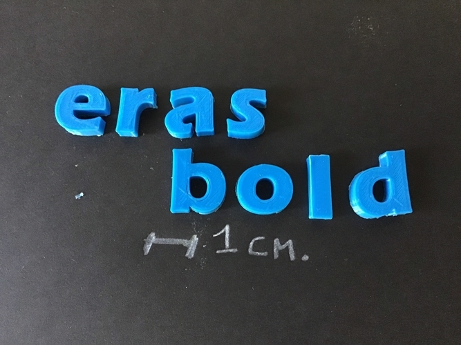 ERASBOLD font lowercase 3D letters STL file 3D Print 253527 ERASBOLD font lowercase 3D letters STL file 3D Print 253527
