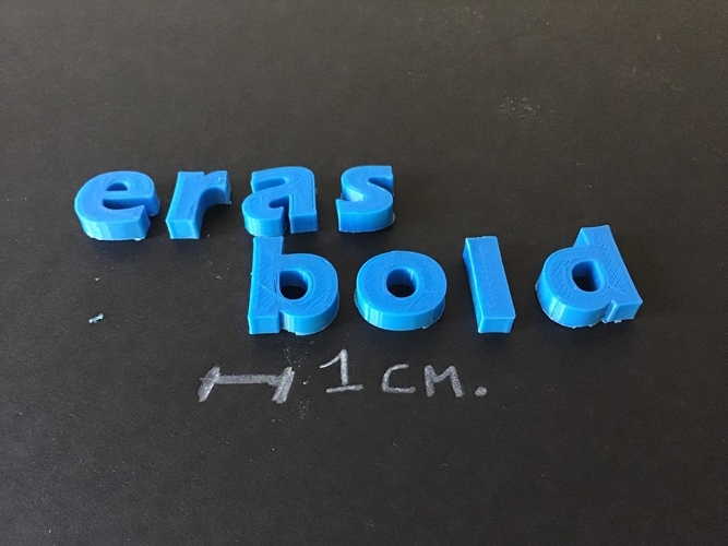 ERASBOLD font lowercase 3D letters STL file 3D Print 253528 ERASBOLD font lowercase 3D letters STL file 3D Print 253528