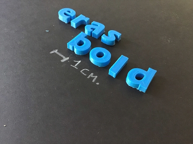 ERASBOLD font lowercase 3D letters STL file 3D Print 253529 ERASBOLD font lowercase 3D letters STL file 3D Print 253529