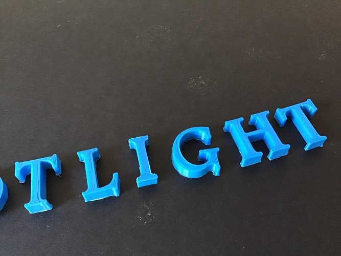 FOOTLIGHT font uppercase 3D letters STL file 3D Print 253549 FOOTLIGHT font uppercase 3D letters STL file 3D Print 253549