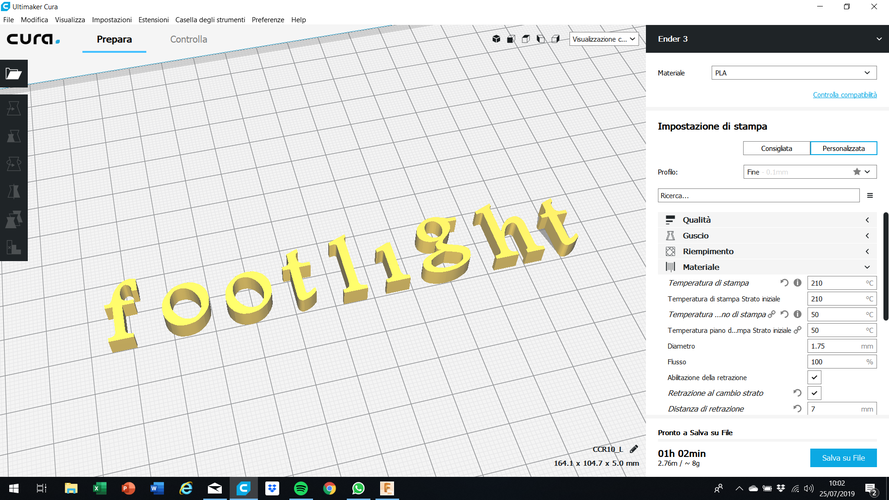 FOOTLIGHT font lowercase 3D letters STL file 3D Print 253552 FOOTLIGHT font lowercase 3D letters STL file 3D Print 253552