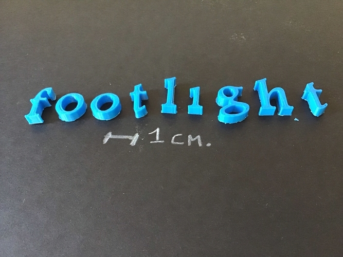 FOOTLIGHT font lowercase 3D letters STL file 3D Print 253553 FOOTLIGHT font lowercase 3D letters STL file 3D Print 253553