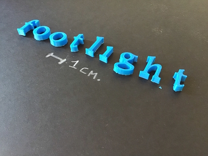 FOOTLIGHT font lowercase 3D letters STL file 3D Print 253555 FOOTLIGHT font lowercase 3D letters STL file 3D Print 253555
