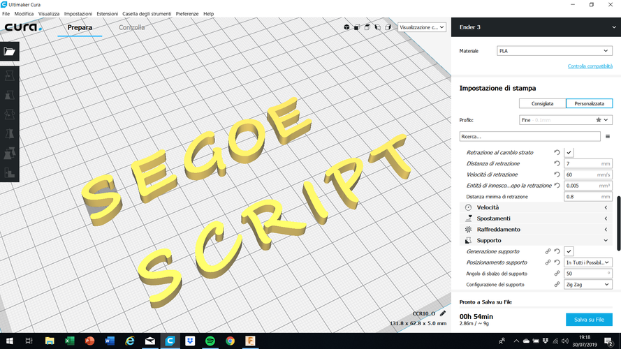 SEGOE SCRIPT font uppercase 3D letters STL file 3D Print 253559 SEGOE SCRIPT font uppercase 3D letters STL file 3D Print 253559