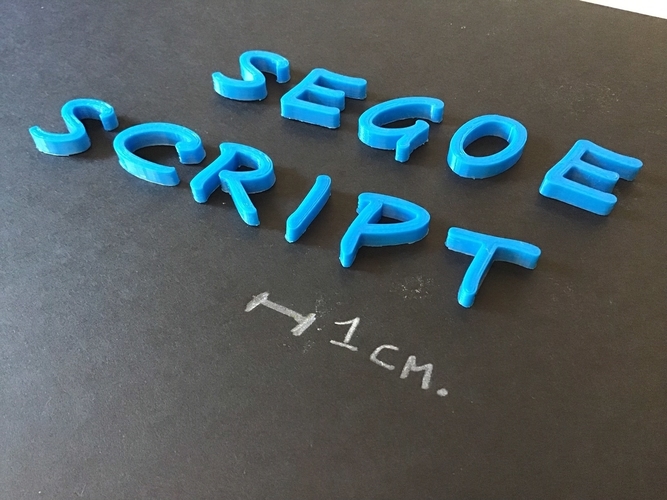 SEGOE SCRIPT font uppercase 3D letters STL file 3D Print 253561 SEGOE SCRIPT font uppercase 3D letters STL file 3D Print 253561