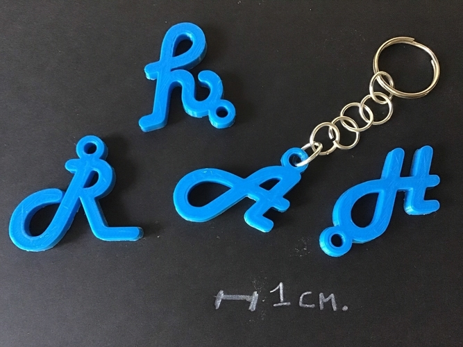 3D LETTERS FOR KEYCHAIN AND MORE 3D Print 253701 3D LETTERS FOR KEYCHAIN AND MORE 3D Print 253701