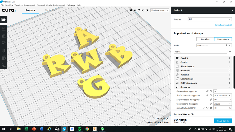 3d letters for keychain and more 3D Print 253751 3d letters for keychain and more 3D Print 253751