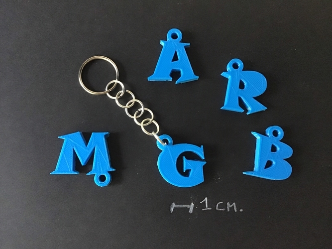 3d letters for keychain and more 3D Print 253754 3d letters for keychain and more 3D Print 253754