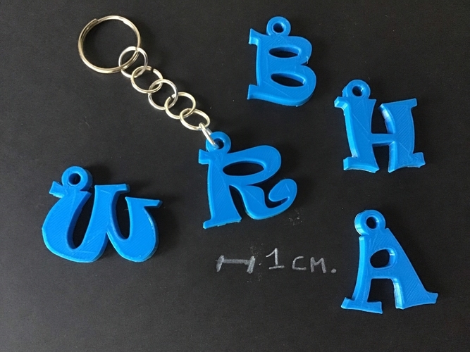 3d letters for keychain and more 3D Print 253759 3d letters for keychain and more 3D Print 253759