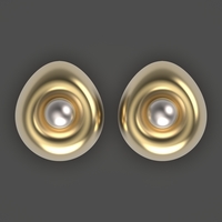 Small Egg earrings 3D Printing 253778