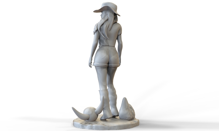 Westen Girl Sculpture 3D Print 253960 Westen Girl Sculpture 3D Print 253960