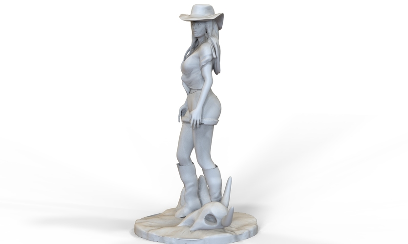 Westen Girl Sculpture 3D Print 253961 Westen Girl Sculpture 3D Print 253961