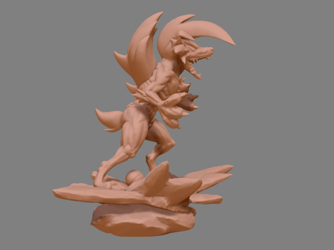 Pokemon Lycanroc Midnight - Fan Art - Figure 3D print model  3D Print 254047