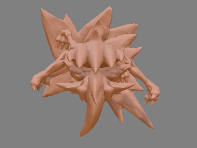 Pokemon Lycanroc Midnight - Fan Art - Figure 3D print model  3D Print 254051