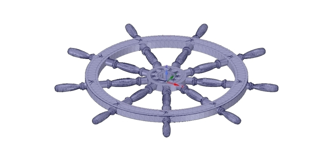 Ships Steering Wheel v03 for 3d-print and cnc 3D Print 254089